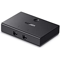 UGREEN USB 2.0 Switch 2 x 1- Conmutador USB 2 Entradas y 1 Salida- KVM Switch USB con 2 Cable USB para Compartir…